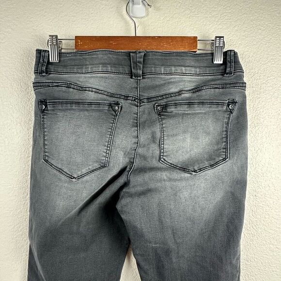 Wit & Wisdom Women's 6 Midrise Stretch Skinny Jeans Washed Gray Elastic Waist - Picture 4 of 9